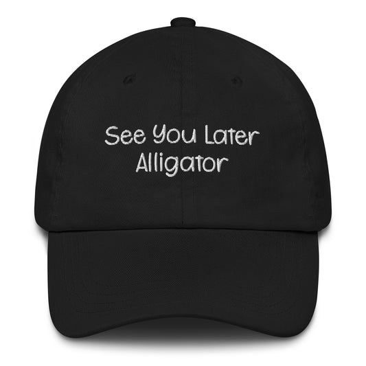 Alligator Embroidered Dad Hat