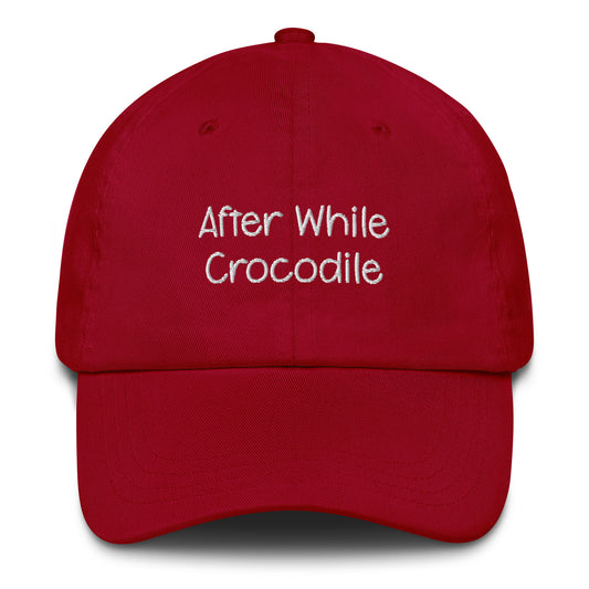 Crocodile Embroidered Dad Hat