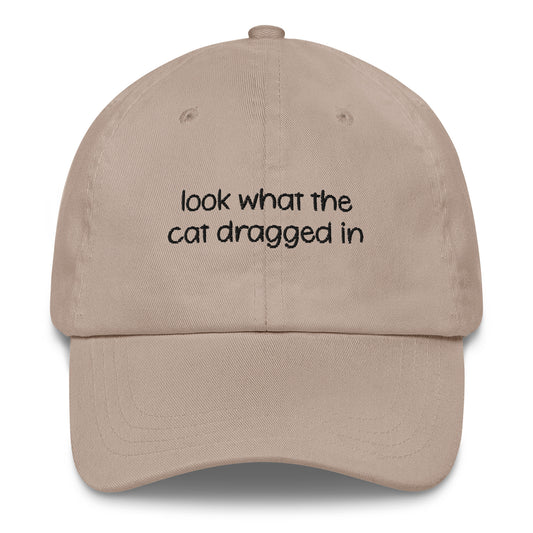 Cat Embroidered Dad Hat